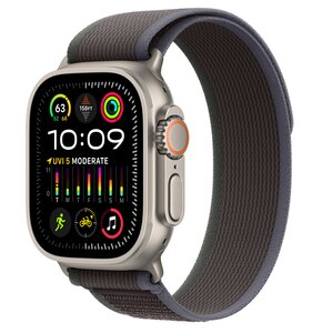 Pasek do Apple Watch (44/45/49 mm) S/M Czarno-niebieski