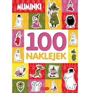 Książka z zadaniami Muminki 100 naklejek (miękka okładka)