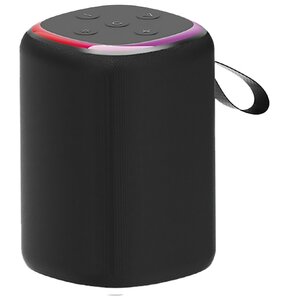 Głośnik mobilny GEMBIRD SPK-BT-LED-08S Czarny