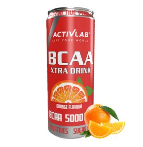 Aminokwasy BCAA ACTIVLAB Xtra Drink Pomarańczowy (330 ml)