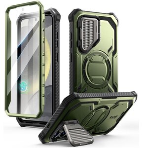 Etui SUPCASE IBLSN ArmorBox Magsafe do Samsung Galaxy S25 Zielony