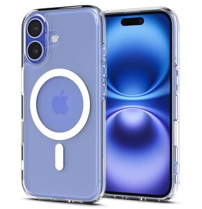 Etui SPIGEN Ultra Hybrid T MagSafe do Apple iPhone 16 Biały Przezroczysto-biały