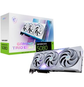 Karta graficzna MSI GeForce RTX 5080 Gaming Trio OC White 16GB DLSS 4