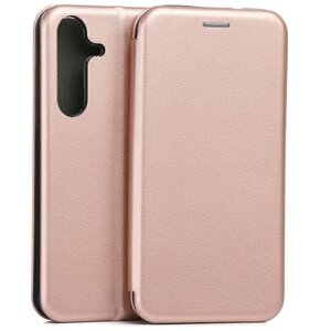 Etui BELINE Book Magnetic do Samsung Galaxy S25+ Różowo-złoty