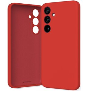 Etui MERCURY Silicone do Samsung Galaxy S25 Czerwony