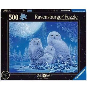 Puzzle RAVENSBURGER Świecące w ciemności Sowy 12000479 (500 elementów)