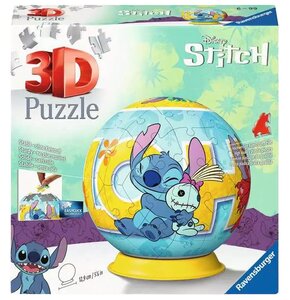 Puzzle 3D RAVENSBURGER Disney Stitch Kula 11596 (72 elementy)