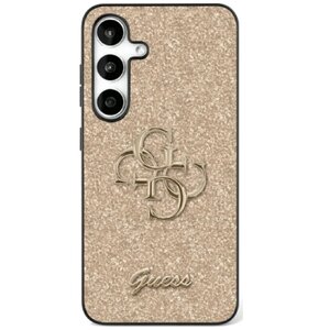 Etui GUESS Fixed Glitter Big 4G Metal Logo do Samsung Galaxy S25 Złoty