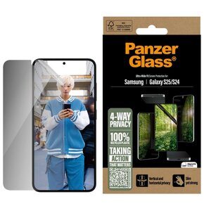 Szkło prywatyzujące PANZERGLASS Eco Matrix Ultra-Wide Fit do Samsung Galaxy S25