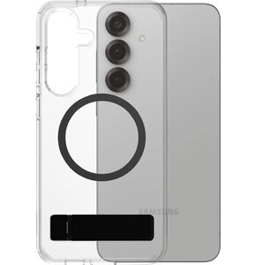 Etui PANZERGLASS Care Feature Kickstand & Qi do Samsung Galaxy S25+ Przezroczysto-czarny