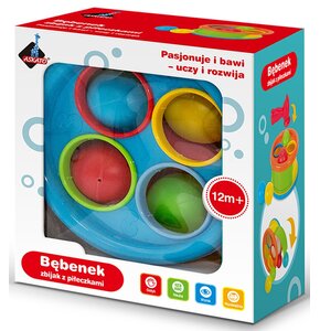 Zabawka ASKATO Bębenek - zbijak z piłeczkami 110547