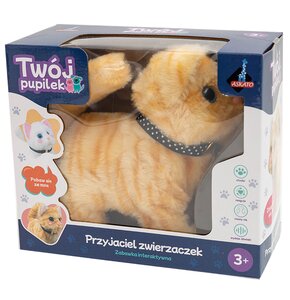 Zabawka interaktywna ASKATO Twój pupilek Prążkowano-beżowy kotek 126104