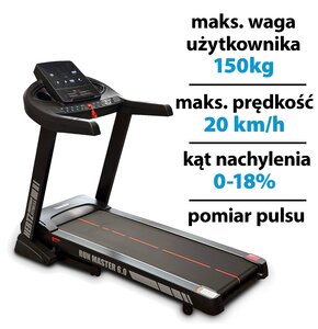 Bieżnia elektryczna HERTZ FITNESS Run Master 6.0 2206W 20 km/h