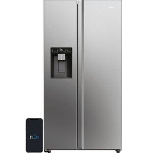 Lodówka HAIER HSW79F18CIMM Side by Side No Frost 177.5cm Platynowy Inox