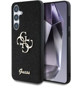 Etui GUESS Fixed Glitter Big 4G Metal Logo do Samsung Galaxy S25+ Czarny