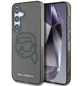 Etui KARL LAGERFELD Rhinestones Karl Head Logo do Samsung Galaxy S25 Czarny