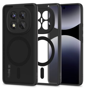 Etui TECH-PROTECT Magmat Magsafe Xiaomi Redmi Note 14 Pro+ 5G Przezroczysto-czarny