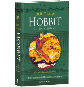 Książka Hobbit z objaśnieniami J.R.R. Tolkien (miękka okładka)
