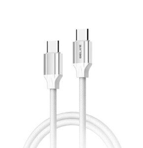 Kabel USB-C - USB-C BELINE BLNCWC03 65W 1 m Biały