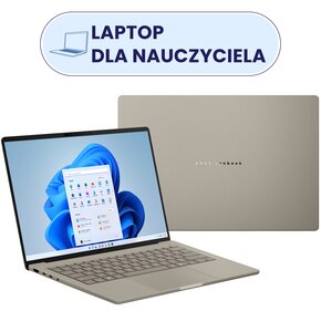 Laptop ASUS Zenbook 14 UX3407RA-QD028W 14" OLED Snapdragon X Elite X1E-78-100 32GB RAM 512B SSD Windows 11 Home, Funkcje AI