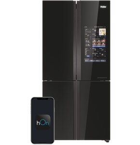 Lodówka HAIER HCW9919FSGB Side by Side No frost 190cm Czarna