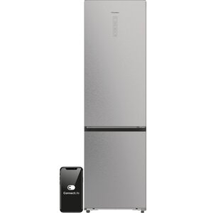 Lodówka HISENSE RB3P410SACC 413l ExtraSpace 34dB No frost 203cm do obudowy WiFi Connectlife Srebrna Smartfresh