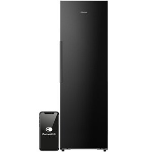 Zamrażarka HISENSE FT5K310GSFC 312l 35dB No frost 185cm do obudowy Ciemne wnętrze WiFi Connectlife Czarna Metal Cooling