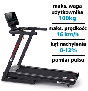 Bieżnia elektryczna DS FITNESS Runner AppReady DS-3308R 1305W 16km/h