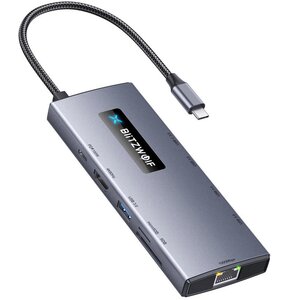 Hub BLITZWOLF BW-NEW TH8 USB Typu C, Aktywny