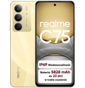 Smartfon REALME C75 8/128GB 6.72'' 90Hz Złoty