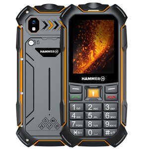 Telefon MYPHONE Hammer Boost 2 LTE Czarno-pomarańczowy