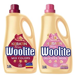 Płyn do prania WOOLITE Keratin Therapy 3600 ml + Płyn do prania WOOLITE Keratin Therapy Delicate 3600 ml