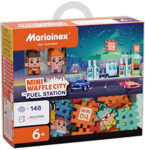 Klocki plastikowe MARIOINEX Mini Waffle Stacja Paliw 906996