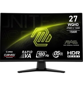 Monitor MSI Mag 274CQF 27" 2560x1440px 180Hz 0.5 ms [GTG] Curved