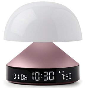 Budzik z lampką LEXON Mina Sunrise LR153MLP Jasnoróżowy