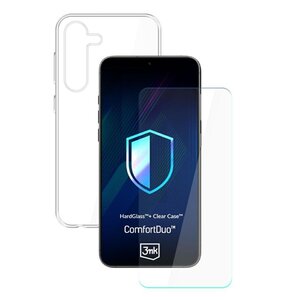 Etui 3MK ComfortDuo Clear do Samsung Galaxy S25+ Przezroczysty + szkło hartowane