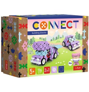 Klocki plastikowe TREFL Connect 2w1 Kamper / Urocze autko 61968
