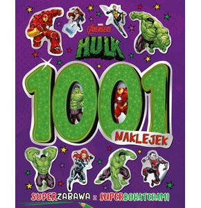 Książka z naklejkami Marvel Avengers Hulk 1001 naklejek (miękka okładka) (miękka okładka)