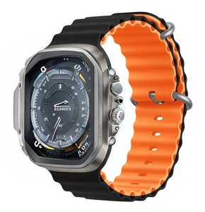 Pasek DEVIA Deluxe Sport6 do Apple Watch (38/40/41mm) Czarno-pomarańczowy