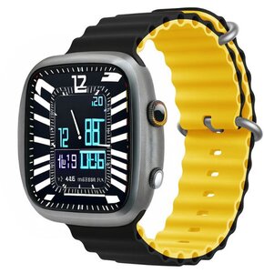 Pasek DEVIA Deluxe Sport6 do Apple Watch (42/44/45/49mm) Czarno-żółty