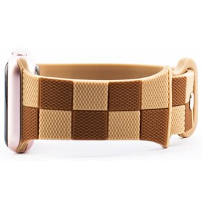 Pasek LUNA do Apple Watch 3/4/5/6/7/8/9/SE (38/40/41mm) A00303 Brązowy