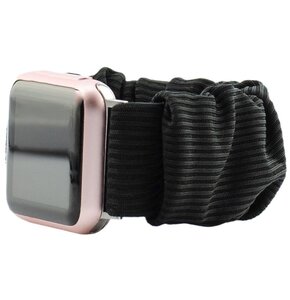 Pasek LUNA do Apple Watch 3/4/5/6/7/8/9/SE (38/40/41mm) A00309 Czarny