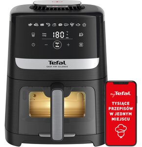 Air Fryer Frytkownice beztłuszczowa TEFAL Easy Fry Silence Vision XL EY5568 najcichsza, odpinany uchwyt i z okienkiem podglądu
