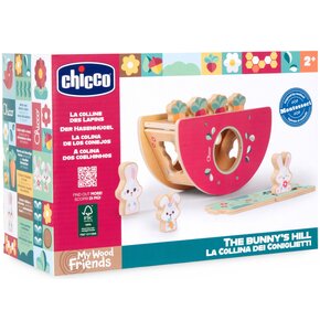 Zabawka CHICCO My Wood Friends Drewniane wzgórze króliczków 00012195000000
