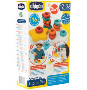 Zabawka edukacyjna CHICCO Smart2Play Kolorowe Pinezki Chmurki 00012192000000