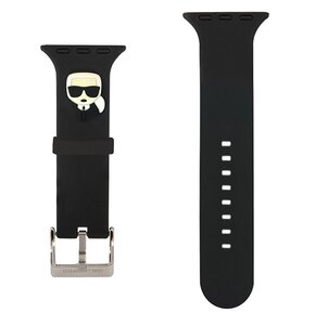 Pasek KARL LAGERFELD Karl Head do Apple Watch (38/40/41mm) Czarny