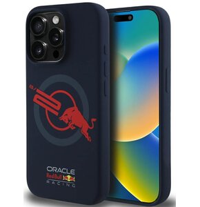Etui RED BULL HC Silicone ORBR20 Logo Red Lining do Apple iPhone 15 Pro Max Granatowy