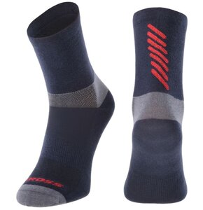Skarpetki rowerowe KROSS Rubble Mid (rozmiar L) Niebieski