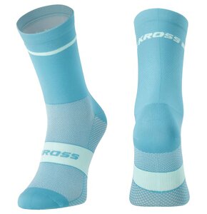 Skarpetki rowerowe KROSS Pave Hi (rozmiar XL) Turkusowy