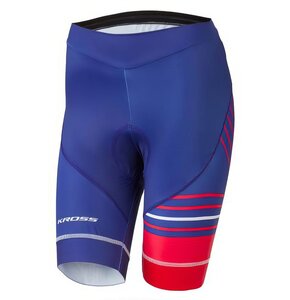 Spodenki rowerowe KROSS Flow Lady (rozmiar XS) Niebiesko-czerwony
